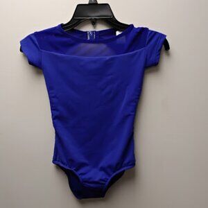 AS royal blue leotard youth large